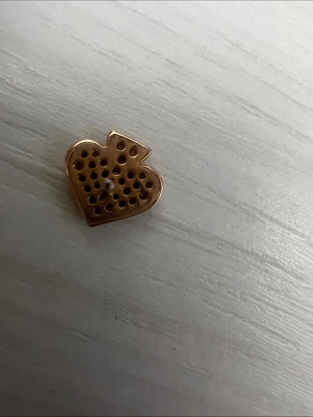 Kate Spade Rose Gold Crystal Spade Stud Earrings